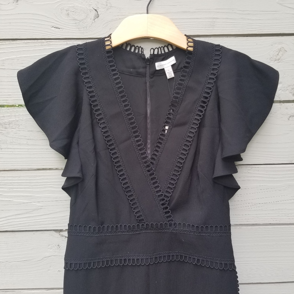 NWT Monique Lhuillier Flutter Sleeve Jumpsuit - Picture 4 of 8